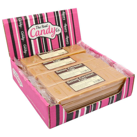 The Real Candy Co. Salted Caramel Fudge Bar 130g - 16 x 130g Bars