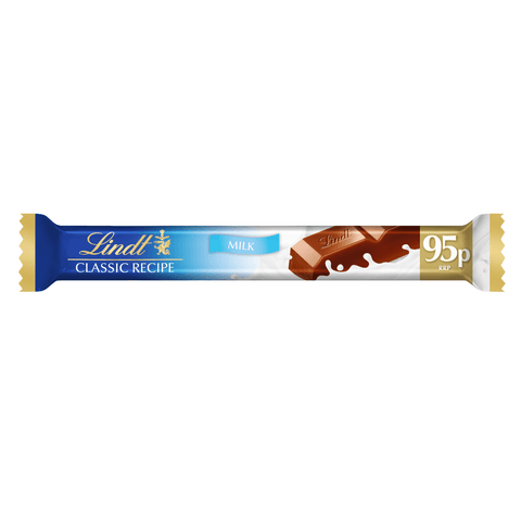 Lindt Classic Recipe Milk Chocolate Treat Bar 40g 95p PMP - 24 x 37g Bars