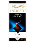 Lindt Excellence Dark Sea Salt Chocolate Bar 100g - 20 x 100g Bars