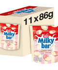 Milkybar Buttons White Chocolate Raspberry Ripple Sharing Bag 86g - 11 x 86g Pouches