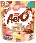 Aero Melts Chocolate Neapolitan Ice cream Sharing Bag 86g - 8 x 86g Pouches