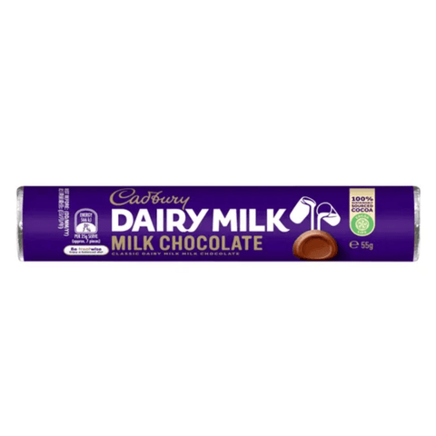 Cadbury Dairy Milk Chocolate Milk Chocolate Roll 55g (Australian) - 36 x 55g Rolls