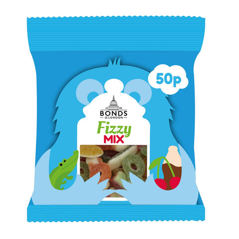 Bonds Fizzy Mix Treat Bags 50g 50p PMP - 20 x 50g Bags