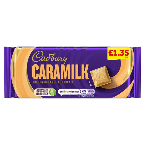 Cadbury Caramilk Golden Caramel Chocolate Bar 80g £1.35 PMP - 26 x 80g Bars