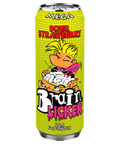 Mega Brain Licker Sour Strawberry Fizzy Candy Drink 500ml - 12 x 500ml Cans