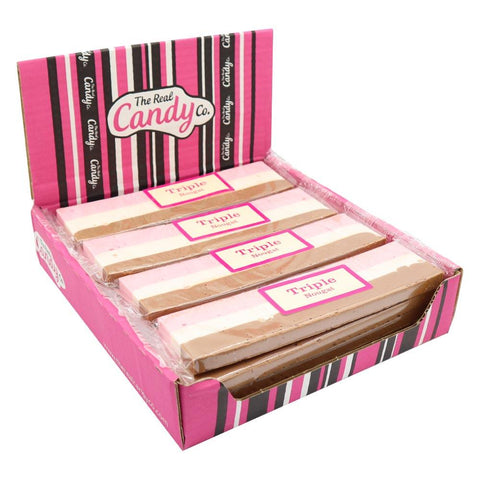 The Real Candy Co. Triple Nougat Bars 130g - 16 x 130g Bars