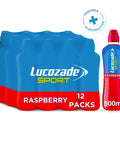 Lucozade Sport Raspberry Bottles 500ml - 12 x 500ml Bottles