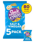 Snack a Jacks Salt & Vinegar Rice Cakes Crisps 5 Pack - 6 x (5 x 19g)