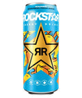 Rockstar Energy Drink Mango with Real Fruit Juice Can 500ml - 12 x 500ml Cans