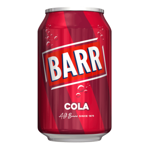 Barr Cola Flavoured Fizzy Drink Can 330ml - 24 x 330ml Cans