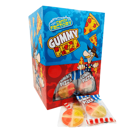 Crazy Candy Factory Gummy Mini Pizza 10g - 100 x 10g Packs