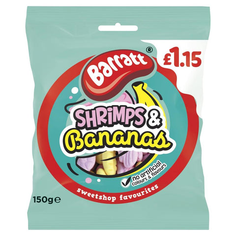 Barratt Shrimps & Bananas 150g £1.15 PMP - 12 x 150g Bags