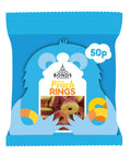 Bonds Fizzy Peach Rings Treat Bags 50g 50p PMP - 20 x 50g Bags