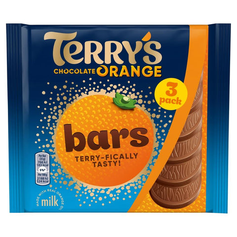 Terry's Milk Chocolate Orange Bars 3 Pack 105g - 16 x (3 x 35g Bars)