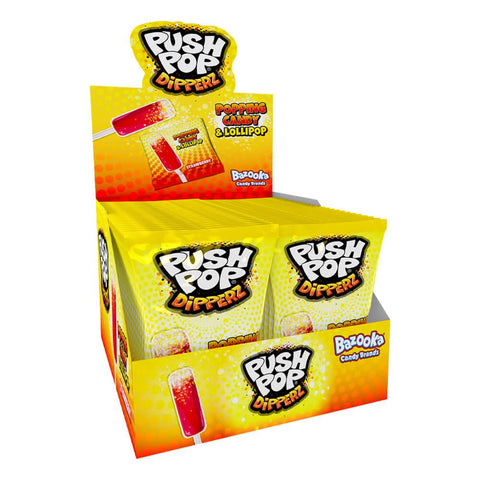 Bazooka Push Pop Dipperz 12g - 48 x 12g Bags