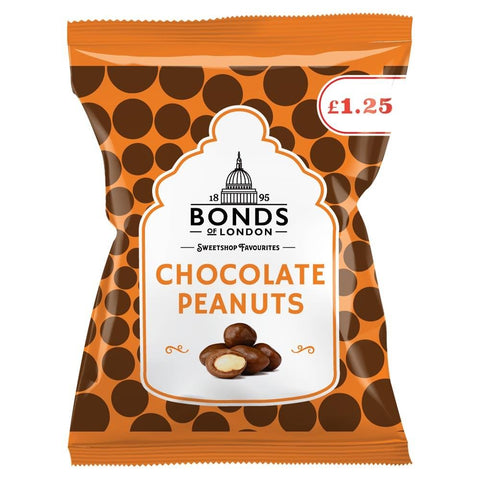 Bonds Chocolate Peanuts Bag 75g £1.25 PMP - 12 x 75g Bags