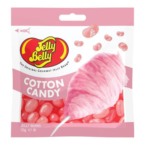 Jelly Belly Cotton Candy Jelly Beans Bag 70g - 12 x 70g Bags