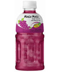 Mogu Mogu Grape Flavoured Drink with Nata de Coco Bottle 320ml - 6 x 320ml Bottles