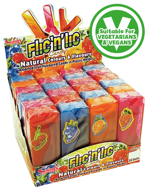 Swizzels Flic 'n' Lic Lollies 14g - 24 x 14g Lollipops