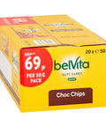 Belvita Breakfast Biscuits Soft Bakes Choc Chips Pack 50g 69p PMP - 20 x 50g Packs