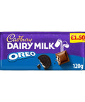 Cadbury Dairy Milk Oreo Chocolate Bar £1.50 PMP 120g - 17 x 120g Bars