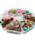 Accessories 8 Section Nibbles Platter & Lid 30 x 30cm - 12 Packs