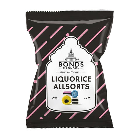 Bonds Liquorice Allsorts Bag 130g - 12 x 130g Bags