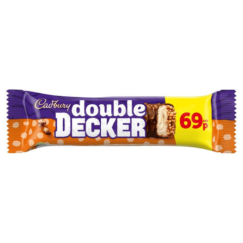 Cadbury Double Decker Chocolate Bar 69p PMP 54.5g - 48 x 54.5g Bars