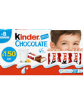 Kinder Chocolate Small Bars 8 Pack 100g £1.50 PMP - 10 x 100g Boxes