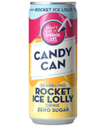 Candy Can Sparkling Rocket Ice Lolly Zero Sugar Can 330ml - 12 x 330ml Cans