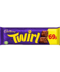 Cadbury Twirl Chocolate Bar 69p PMP 43g - 48 x 43g Bars