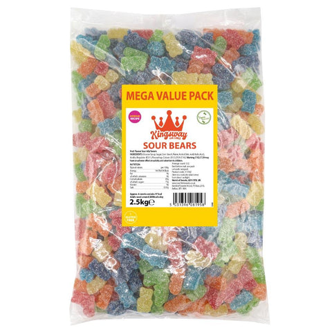 Kingsway Vegan Mega Value Sour Bears 2.5kg