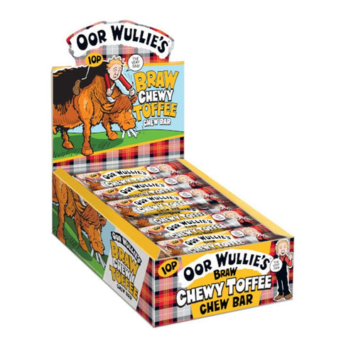 Oor Wullie's Chewy Toffee Bar 11g 10p PMP - 72 x 11g Bars