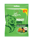 Lion Midget Gems Bag 150g £1 PMP - 12 x 150g Bags