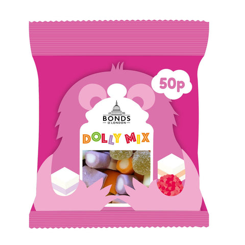 Bonds Dolly Mixture Treat Bags 50g 50p PMP - 20 x 50g Bags