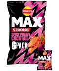 Walkers Max Strong Spicy Prawn Cocktail 6 Pack - 12 x (6 x 27g)