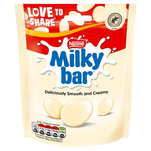 Milkybar White Chocolate Giant Buttons Sharing Bag 94g - 11 x 94g Bags