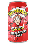 Warheads Sour Black Cherry Soda Cans 355ml - 12 x 355ml Cans