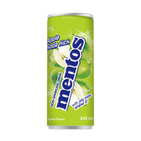 Mentos Apple Soda Kick Can 240ml - 24 x 240ml Cans