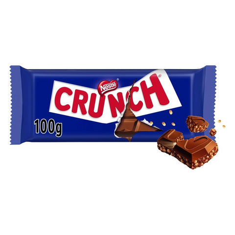 Crunch Milk Chocolate Sharing Bar 100g PMP £1.50 - 20 x 100g Bars