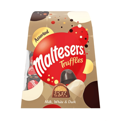 Maltesers Assorted Truffles White, Dark and Milk Chocolate Gift Box of Chocolates 200g