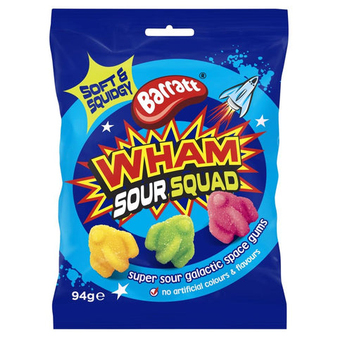 Barratt Wham Sour Squad Bag 94g - 14 x 94g Bags