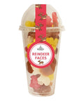 Bonds Reindeer Faces Candy Cup 215g - 8 x 215g Cups