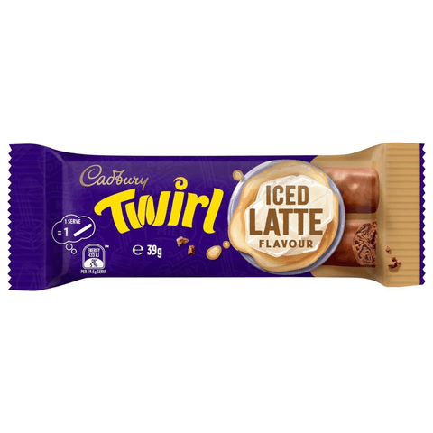 Cadbury Twirl Iced Latte Bar 39g (Australian) - 42 x 39g Bars