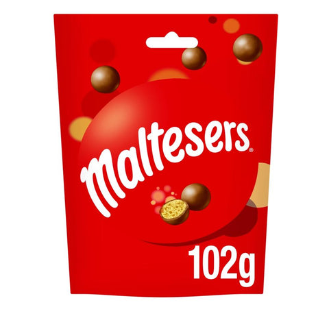 Maltesers Milk Chocolate & Honeycomb Bites Bag Fairtrade 102g - 13 x 102g Pouches