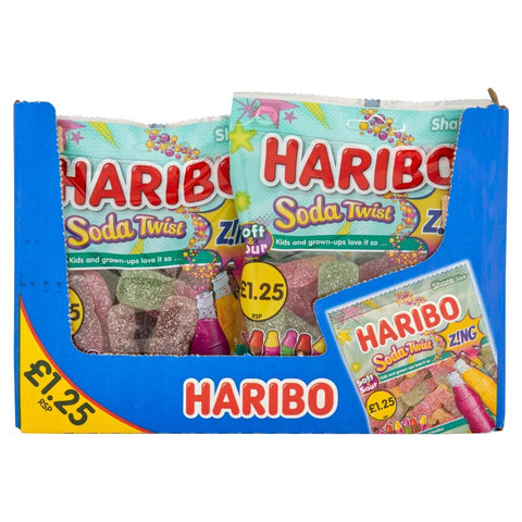 Haribo Soda Twist Zing 160g £1.25 PMP - 12 x 160g Bags