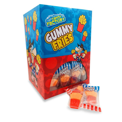 Crazy Candy Factory Mini Gummy Fries 10g - 100 x 10g Packs