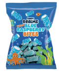 Candy Realms Fizzy Blue Raspberry Bites Bag 170g - 12 x 170g Bags