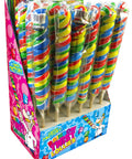 Crazy Candy Factory Rainbow Twist Lollipops 55g - 24 x 55g Lollipops