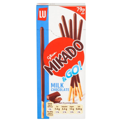 Mikado Milk Chocolate Biscuits 79p PMP 39g - 24 x 39g Boxes